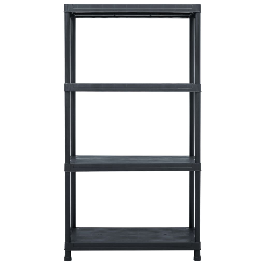 Vidaxx Lagerregale 2 Stück 60x30x138 cm Kunststoff schwarz