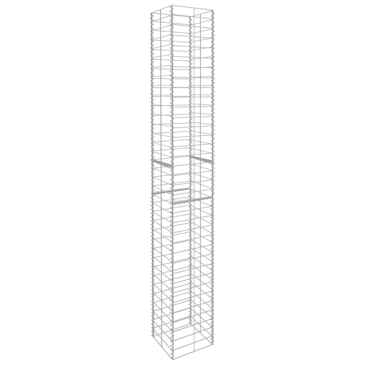 Vidaxl Schans Körbe 3 ST 25x25x197 cm verzinkter Stahl