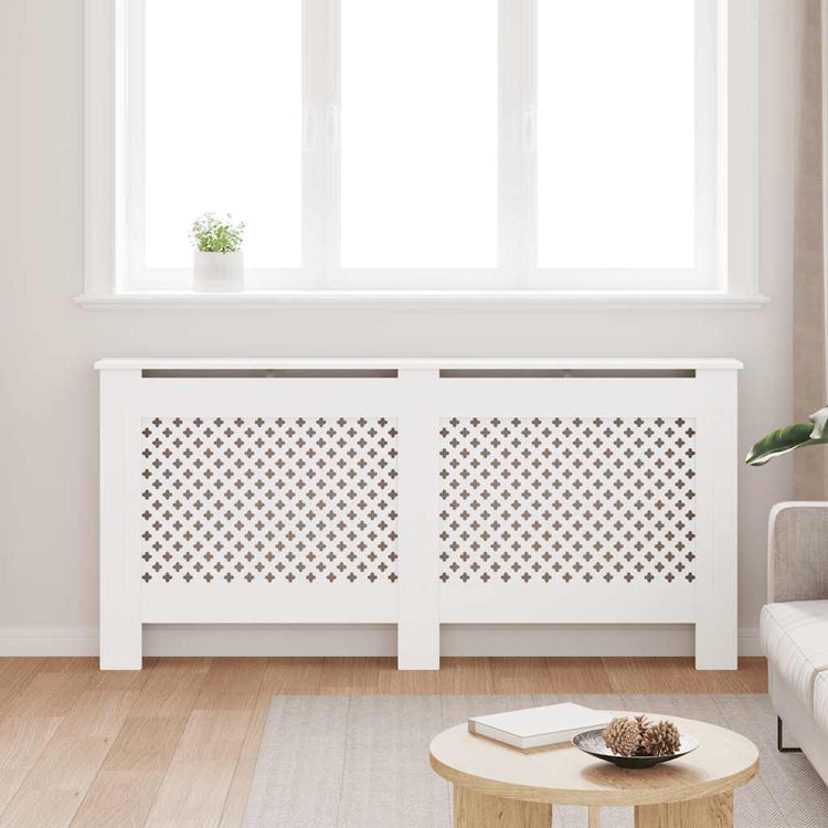 VIDAXL -Radiatorkonstruktion 172x19x81.5 cm MDF Weiß