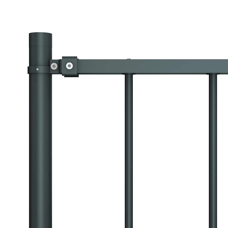 Vidaxl HEK -Panel mit Posts 1,7x0,75 m Pulver -bewegtem Stahl -Anthrazit