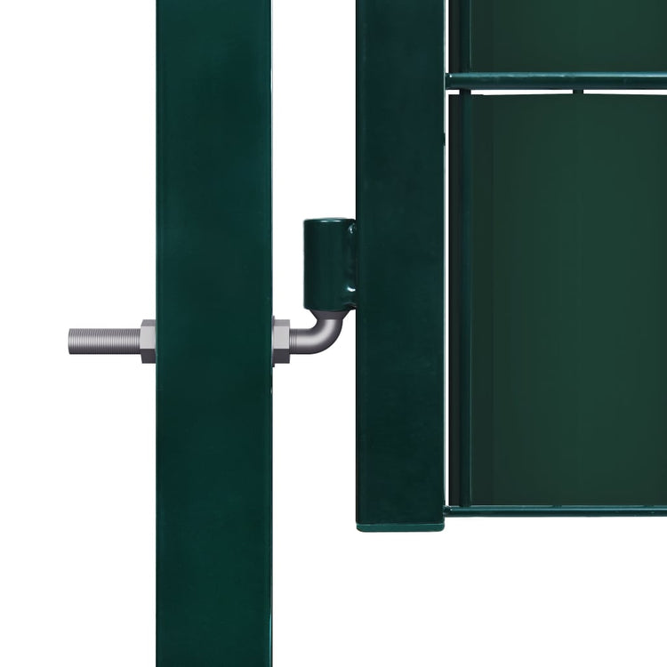 Vidaxl -Port 100x81 cm PVC und Stahlgrün