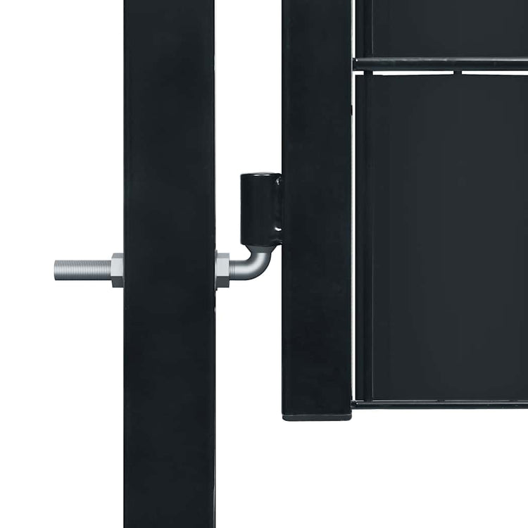 VIDAXL -Port 100x164 cm PVC und Stahl -Anthrazit -ausgelöst