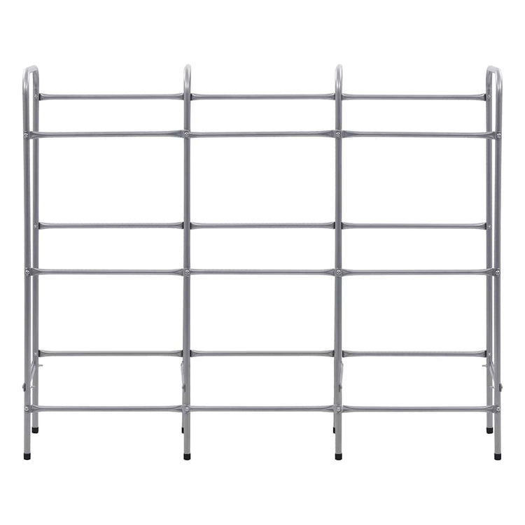 VIDAXL -Speicher für 9 Kisten 145x33x116 Stahl Silberfarbe