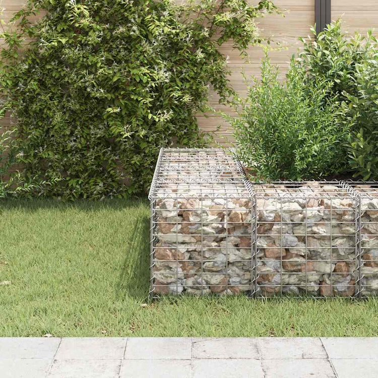 Vidaxl Gabion Pflanzer erhöhter Würfel 40x40x40 cm Stahldraht