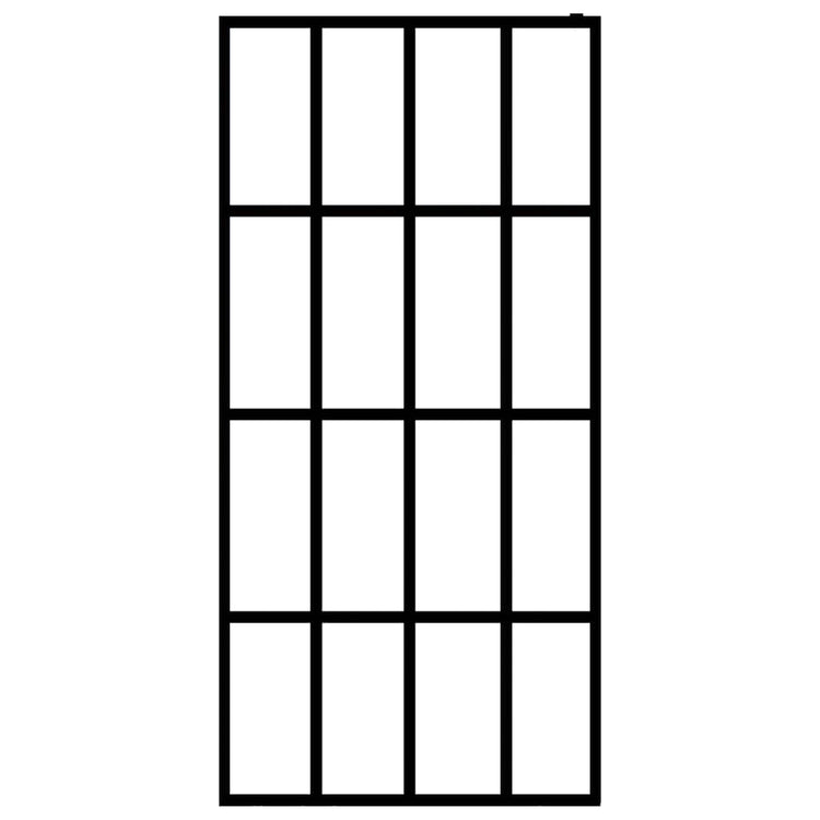 Vidaxl Walk -in Duschwand 80x195 cm MAT Temperiertes Glas