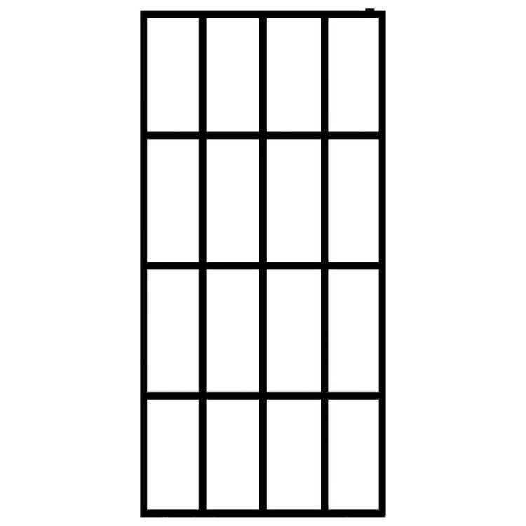Vidaxl Walk -in Duschwand 90x195 cm mattem Glas