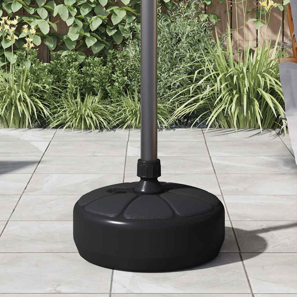 Vidaxl Parasol Fuß mit Sandwasser 15 l schwarz gefüllt