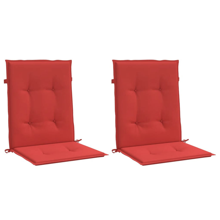 Vidaxl Gartenstuhl Kissen unter Rücken 2 ST 100x50x3 cm Oxford Stoff rot