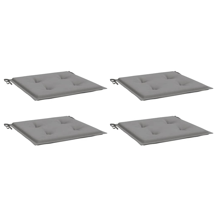 Vidaxl Gartenstuhl Kissen 4 Stcs 40x40x3 cm Oxford Stoff grau