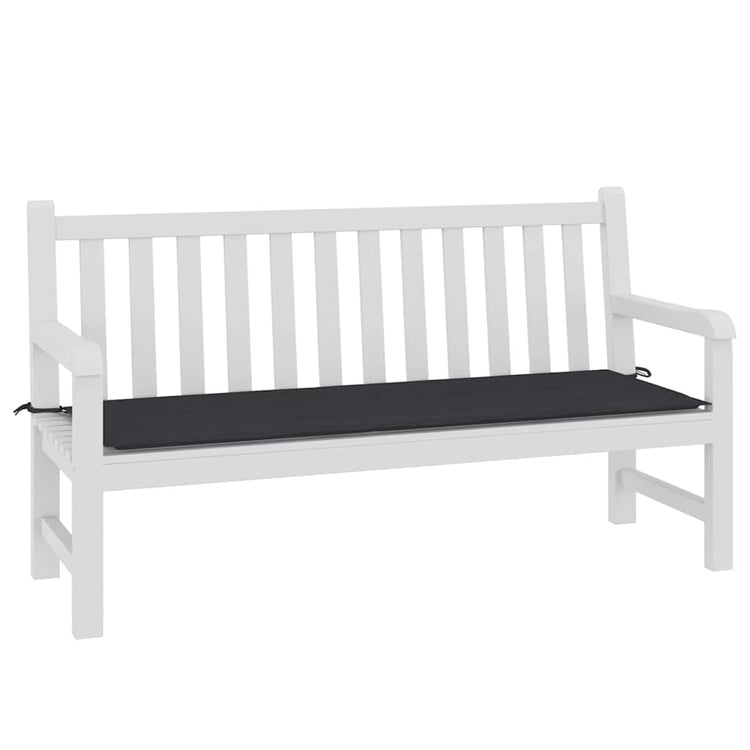 Vidaxl Garden Bench Kissen 150x50x3 cm Oxford Stoff schwarz