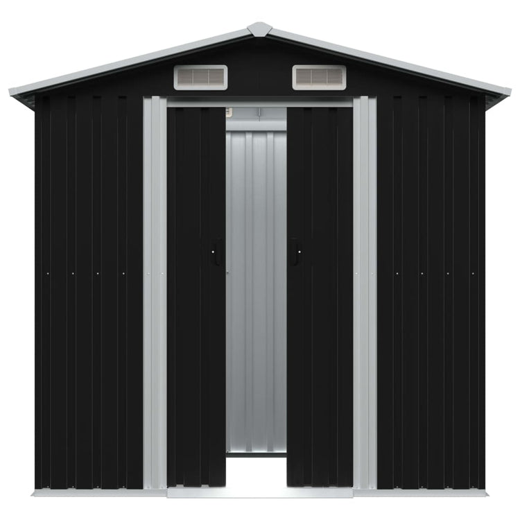 VIDAXL GARDE SHED 204X132X186 cm Stahl -Anthrazit