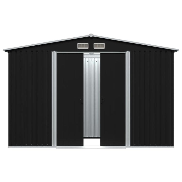 Vidaxl Garden Shed 257x205x178 cm Stahl Anthrazit
