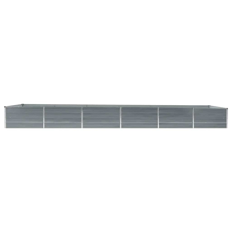 VIDAXL -Planungsbox 480 x 80 x 45 cm verzinkter Stahl grau
