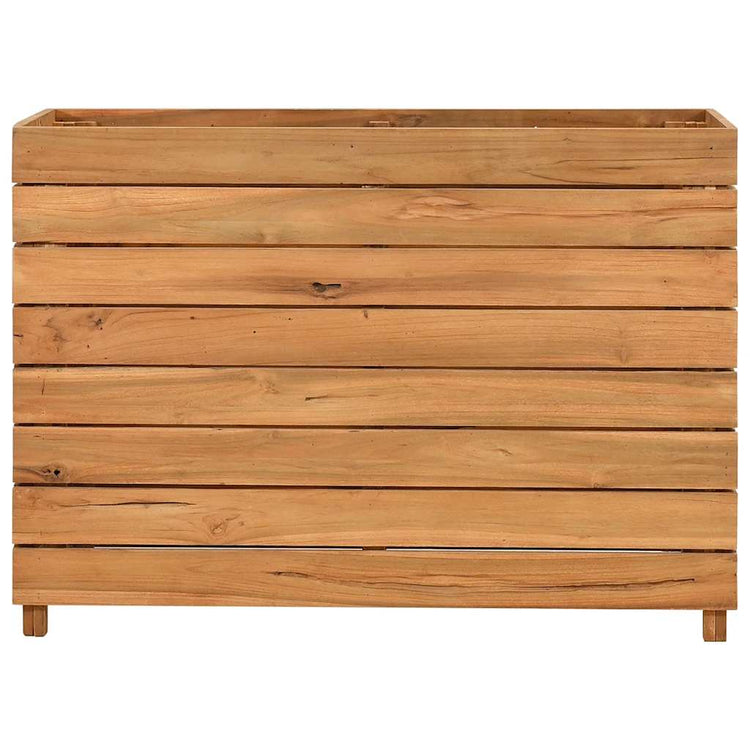 VIDAXL -Pflanzer Einfügen 100x40x72 cm Recycling Teak und Stahl
