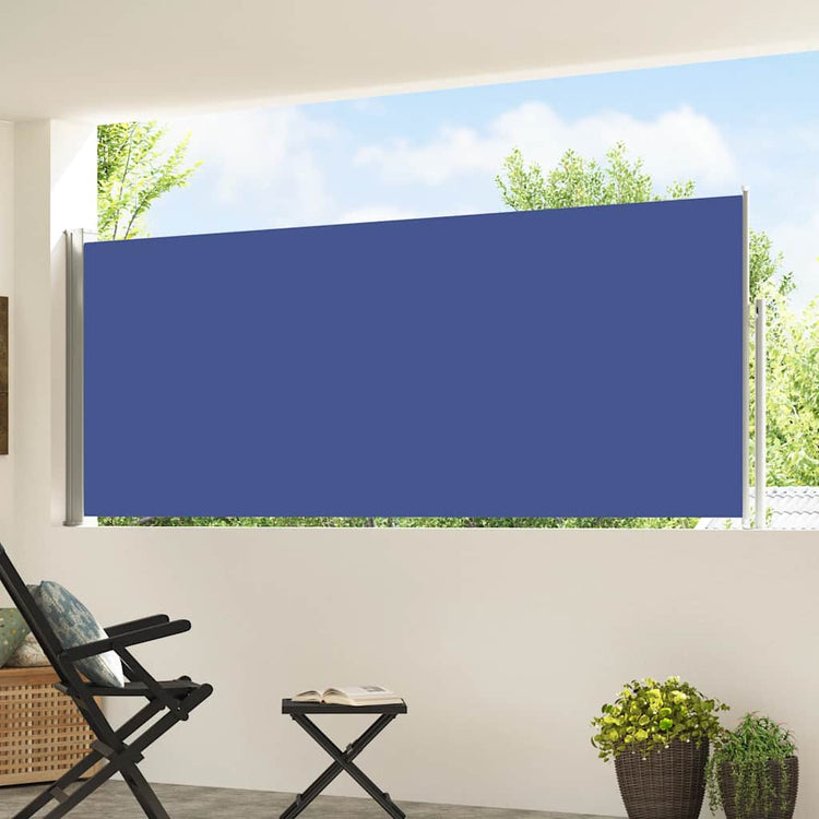 Vidaxl Gartenbildschirm ausziehbar 120 x 500 cm blau