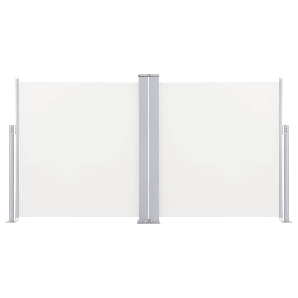 Vidaxl Windschutzscheibe ausziehbar 120 x 600 cm Creme