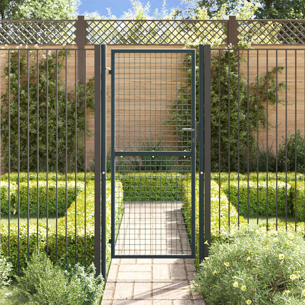 Vidaxl Gaaspoort 100x250 cm verzinkter Stahlgrau