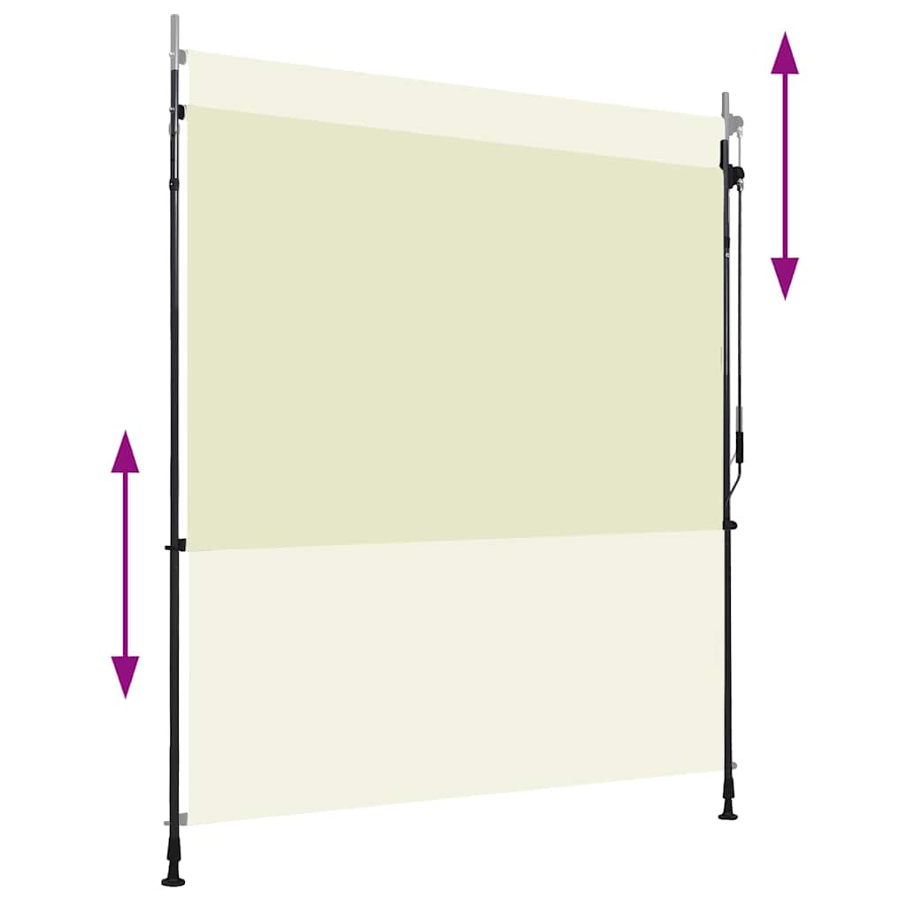Vidaxl Roller Blind für äußere 200x270 cm Creme