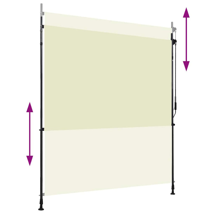 Vidaxl Roller Blind für äußere 200x270 cm Creme