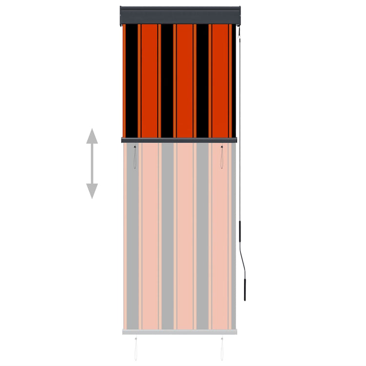 Vidaxl Roller Blind für äußere 60x250 cm Orange und Braun