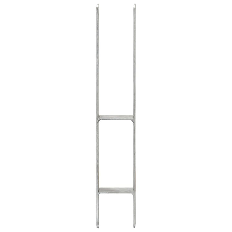 Vidaxl gemahlene Anker 6 Stcs 9x6x60 cm verzinkter Stahl Silber gefärbt