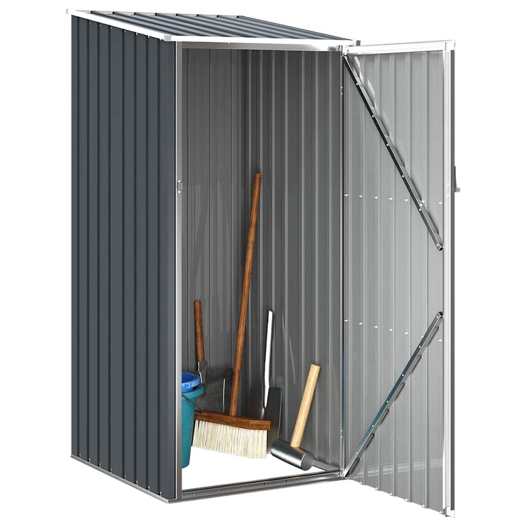 Vidaxl Garden Shed 87x98x159 cm verzinkter Stahl -Anthrazit