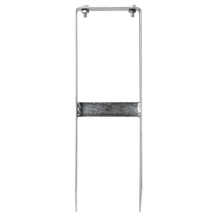 VIDAXL -Erdungsstifte für HKC -Zaun 2 PCs 40 cm Stahl