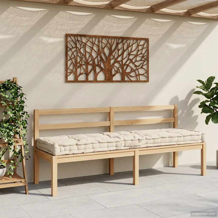 VIDAXL PALLET FODEN KUSSEN 120 x 40 x 7 cm Baumwoll Beige