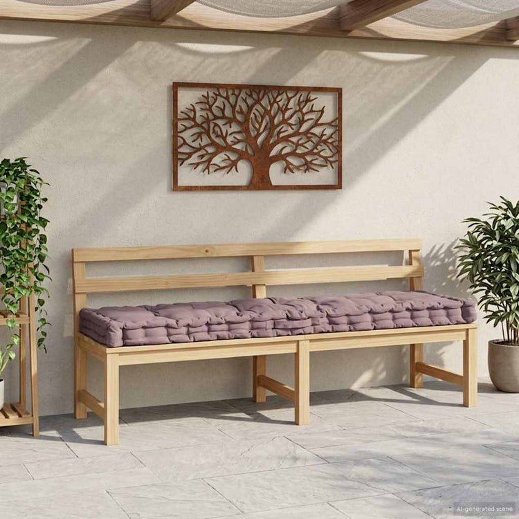VIDAXL -Palettenbodenkissen 120 x 40 x 7 cm Baumwolltaupe