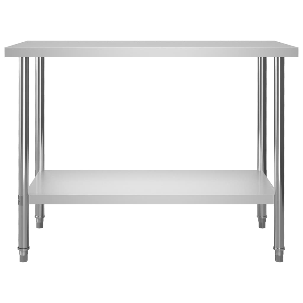 Vidaxl Küchenarbeitstabelle 120x60x85 cm Edelstahl