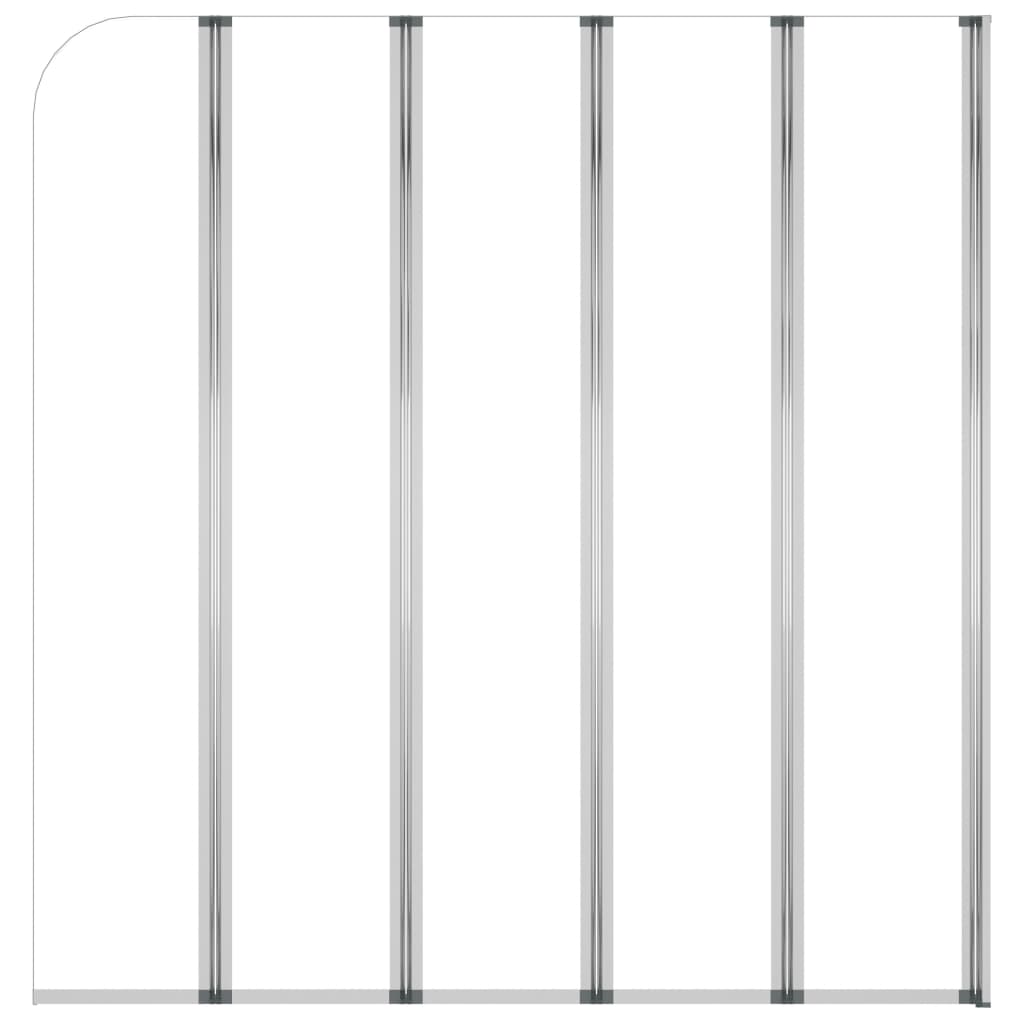 Vidaxl Badwand 120x140 cm gehärtetes Glas transparent