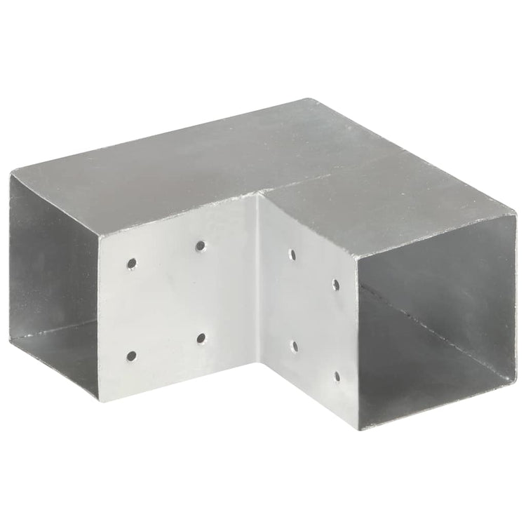 Vidaxl Pale Connection L-Form 101x101 mm verzinktes Metall