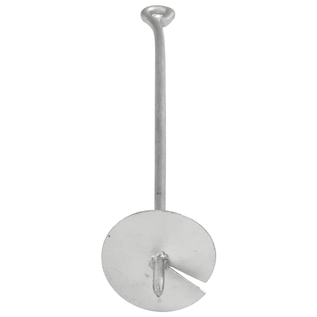 Vidaxl gemahlene Anker 4 ST 10x60 cm verzinktes Metall
