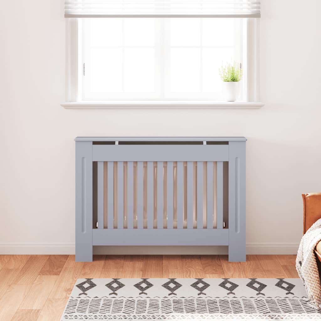 VIDAXL -Radiatorkonstruktion 112x19x81.5 cm MDF -Anthrazit