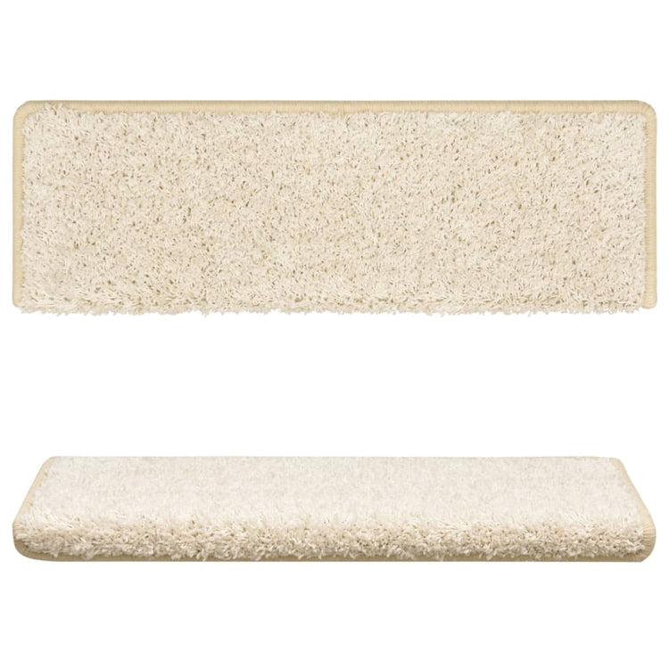 Vidaxx Stufenmatten 15 St. 65x21x4 cm weiß rechteckiger Rand