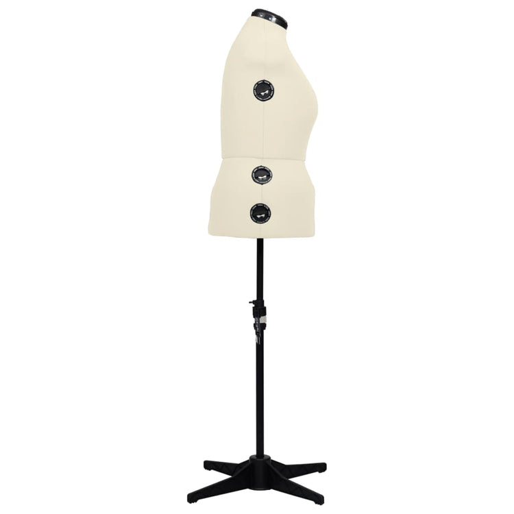 Vidaxl Mannequin Verstellbarer Frau Größe 44-50 L Creme gefärbt