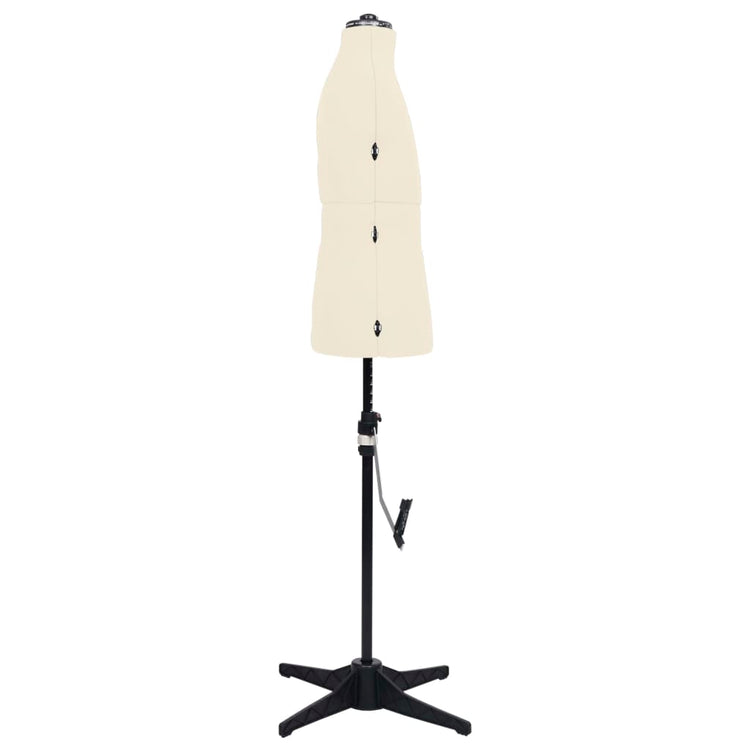 Vidaxl Schaufensterpuppe einstellbarer Mann Größe 37-45 Cremefarben