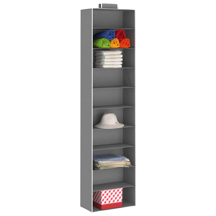 Vidaxl hängende Kleiderorganizer 2 Stück mit 10 Regalen Stoff