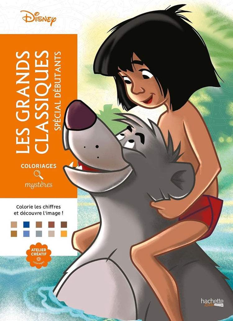 Hachette Heroes Coloriages Mystères Disney Les Grands Classiques Spécial Debütanten – Malbuch „Malen nach Zahlen“ für Erwachsene und Kinder – Hachette