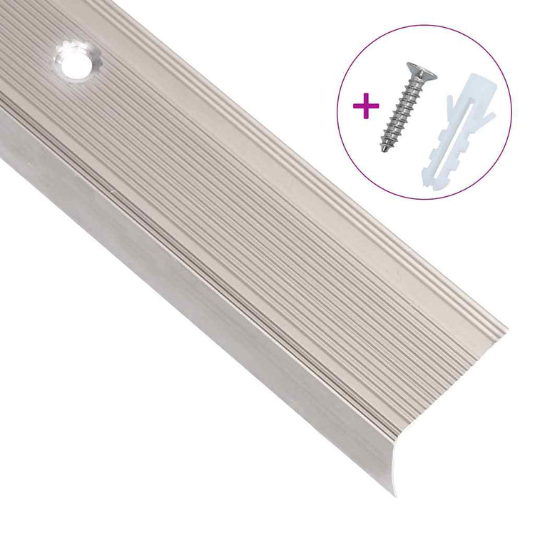 VidaXL Treppenkanten L-förmig 15 Stück 100 cm Aluminium Champagnerfarben