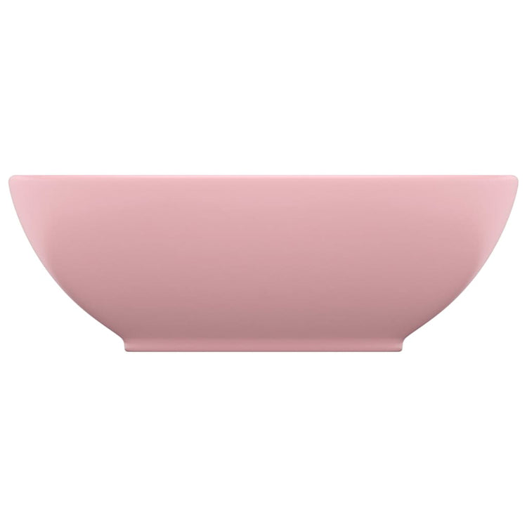 VIDAXL WASHBAIN OVAL 40x33 cm Keramik Sole Pink