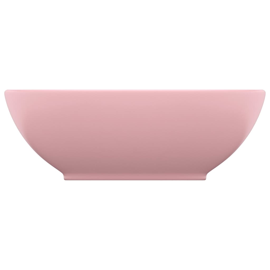 VIDAXL WASHBAIN OVAL 40x33 cm Keramik Sole Pink