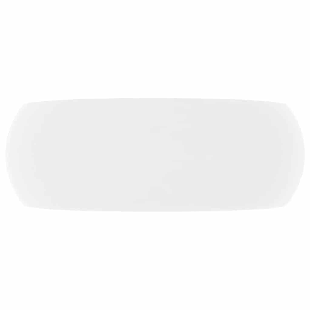 VIDAXL WASHBAIN Rund 40x15 cm Keramikmatte Weiß