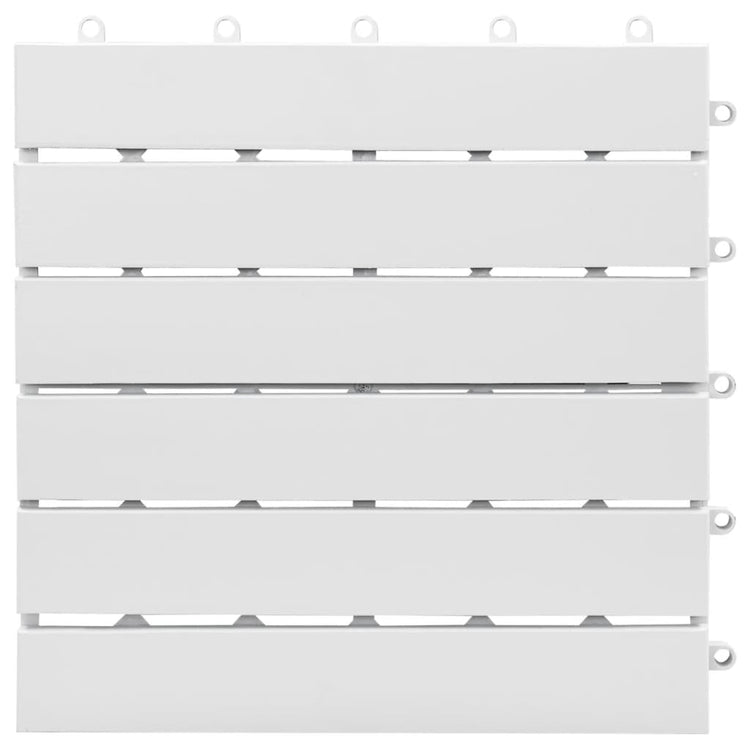 VIDAXL -Terrassenfliesen 10 Stcs 30 x 30 cm Festes Akaziahout Weiß