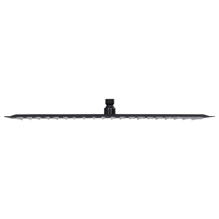 Vidaxl Regenduschkopf rechteckig 50 x 30 cm Edelstahl schwarz schwarz