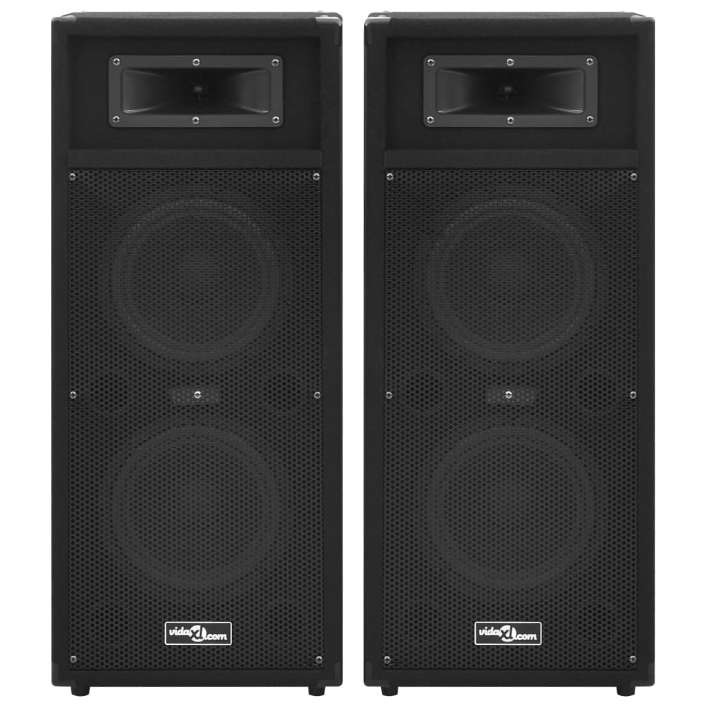 Vidaxl HiFi-Podium-Lautsprecher 2 St passive Profi 1000 W Schwarz