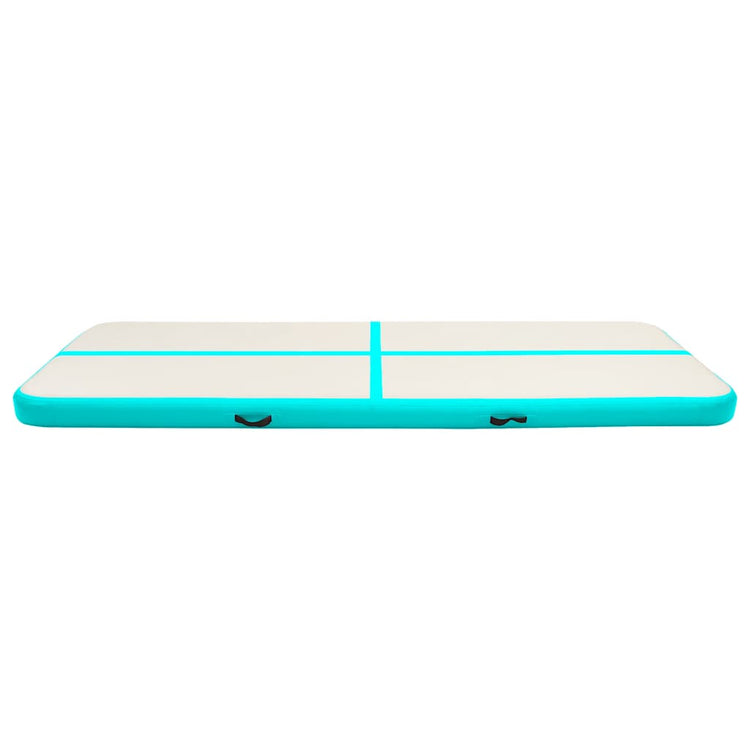 Vidaxl Gymnastics Matte mit aufblasbarer Pumpe 300x100x20 cm PVC Grün
