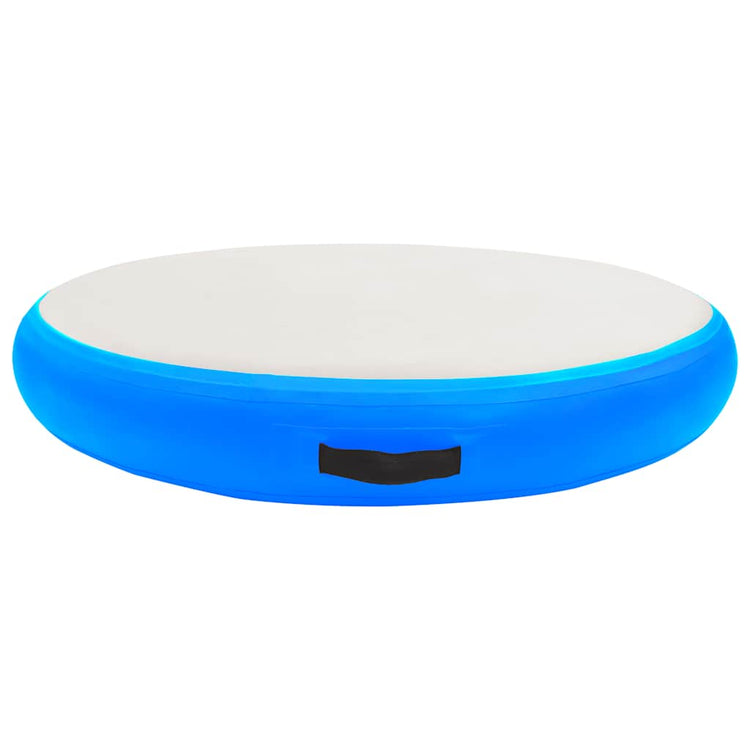 Vidaxl Gymnastics Matte mit Pumpen aufblasbar 100x100x15 cm PVC Blau