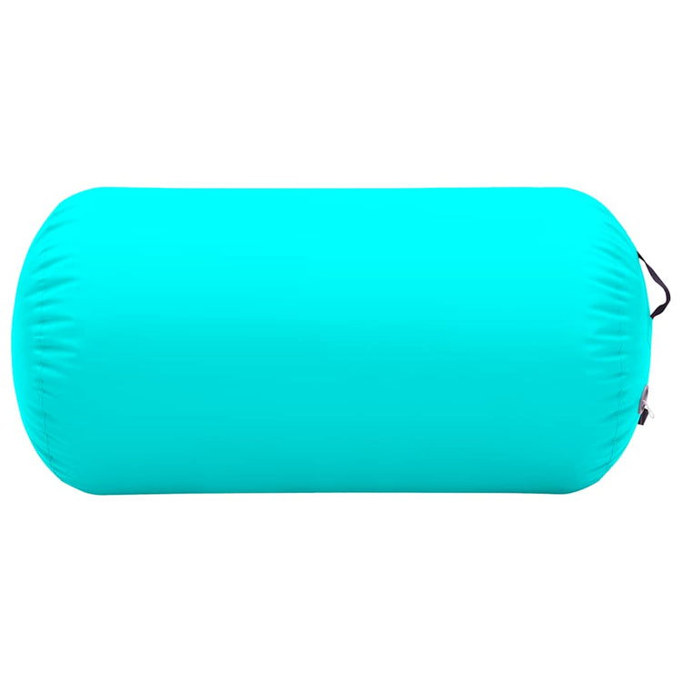 VIDAXL Gymnastics Rolle mit Pumpen aufblasbar 120 x 90 cm PVC Grün