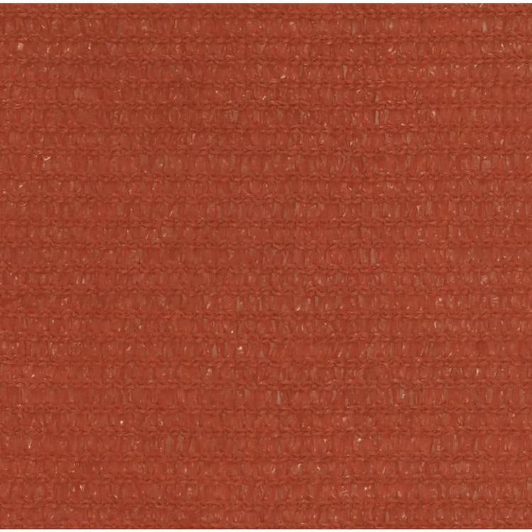 Vidaxl Zonnezeil 160 g m² 2,5 x 2,5 x 3,5 M HDPE Terracotta -Colored